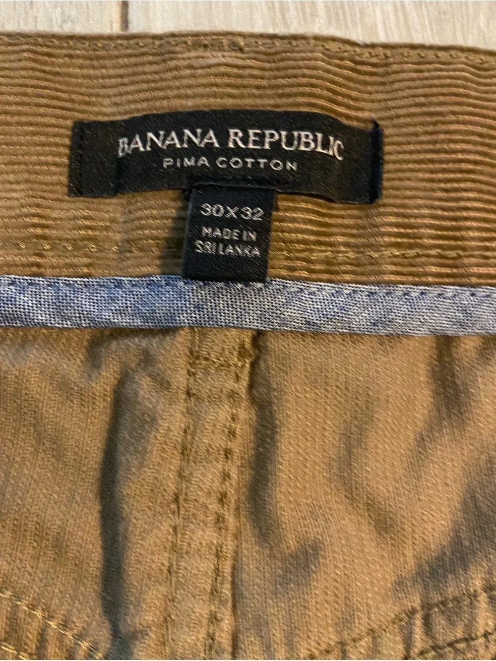 Banana Republic Corduroy Trousers in Warm Brown